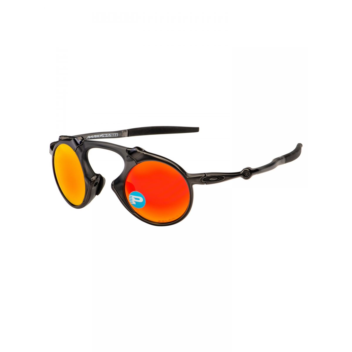 Oakley Madman Dark Carbon Ruby Iridium Polarized Sunglasses OK006019 04 Surfers Lab